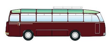 NPE Modellbau NA99129 - H0 Drögmöller O 321 H, neutral dunkelrot